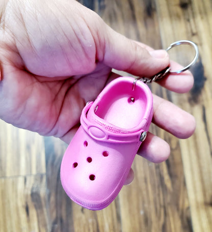 Pink Croc | Cute Charms Shoe Keychain | Mini Croc Keychain | Shoe Decor | Pendant | Small Charms