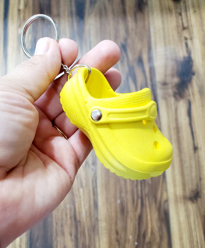Yellow Croc | Cute Charms Shoe Keychain | Mini Croc Keychain | Shoe Decor | Pendant | Small Charms