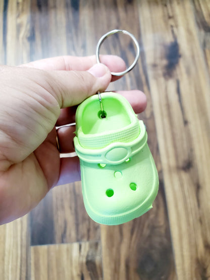 Green Croc | Cute Charms Shoe Keychain | Mini Croc Keychain | Shoe Decor | Pendant | Small Charms