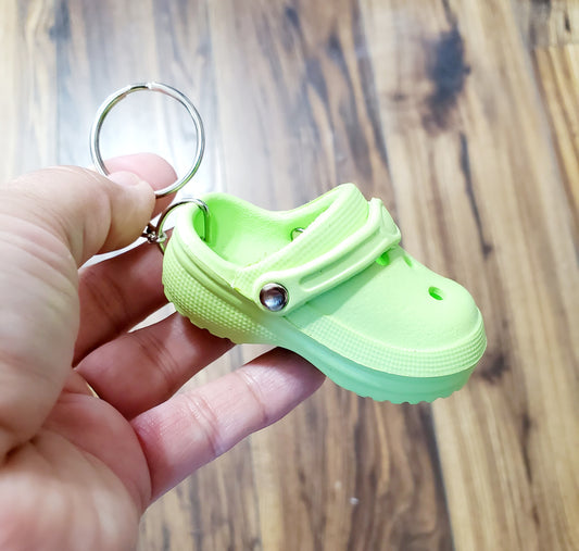 Green Croc | Cute Charms Shoe Keychain | Mini Croc Keychain | Shoe Decor | Pendant | Small Charms