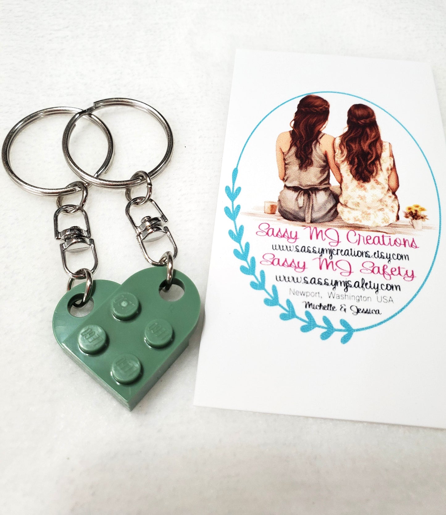 Brick Keychain | Heart Keychain | Lovers Keychain | Best Friend Keychain | Couples Keychain | Gift to Girlfriend or Boyfriend