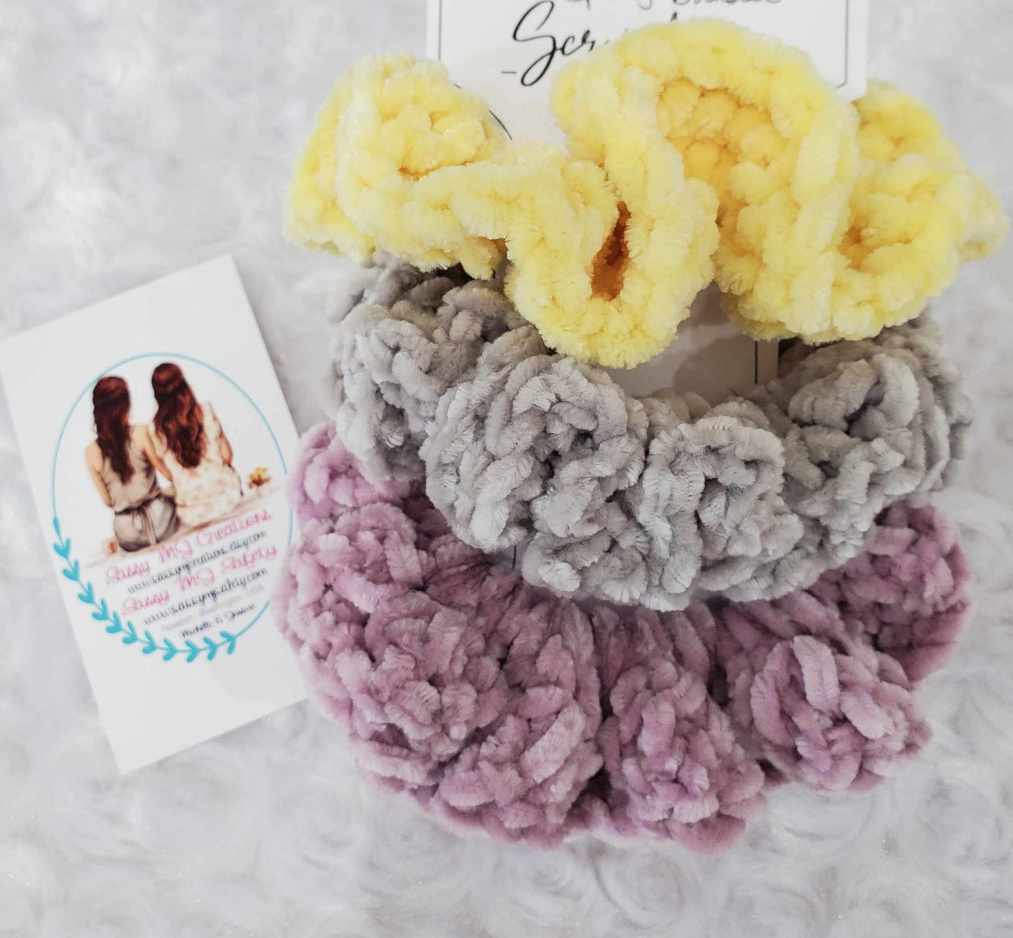 Spring Bundle | Scrunchy | Velvet Scrunchie | Crochet Scrunchie | Crochet Velvet Hair Scrunchie | Velvet Hair Scrunchie | Scrunchie Bundle | Hair Bun