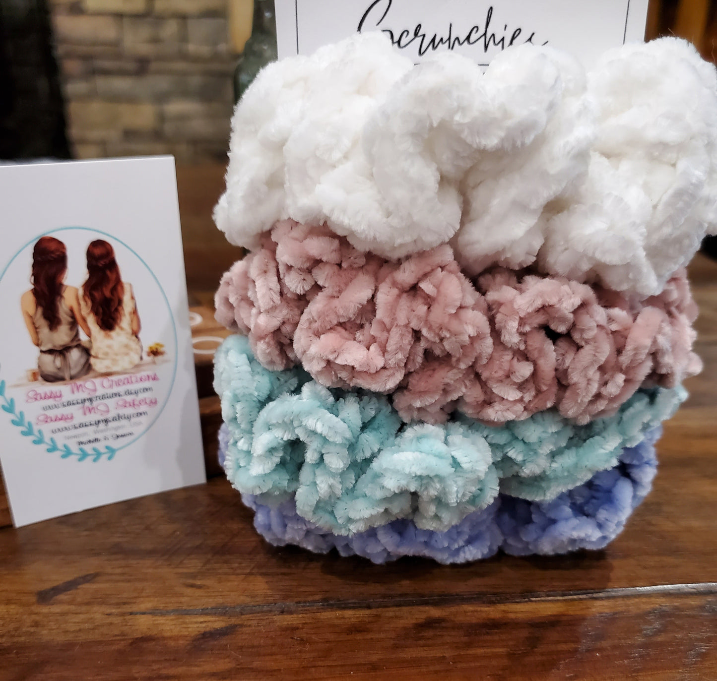 Beachy Bundle | Velvet Scrunchie | Crochet Scrunchie | Crochet Velvet Hair Scrunchie | Velvet Hair Scrunchie | Bundle | Gift | Hair Bun