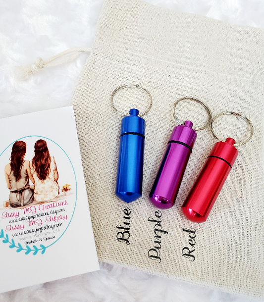 Pill Container | Keychain | Pill Holder | Pill Container Keychain | Accessory